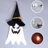 Halloween Witch Hat Ghost LED Outdoor String Lights Image - 4