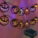 Halloween Witch Hat Ghost LED Outdoor String Lights Image - 7