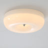 Hallway Amber Pudding Glass Flush Mount Ceiling Light Image - 3