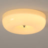 Hallway Amber Pudding Glass Flush Mount Ceiling Light Image - 5