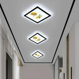 Hallway Artistic Nature Rhombus LED Flush Mount Light Image - 1