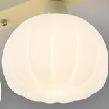 Hallway Beige Pumpkin Resin Semi-Flush Mount Light Image - 15