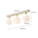 Hallway Beige Pumpkin Resin Semi-Flush Mount Light Image - 20