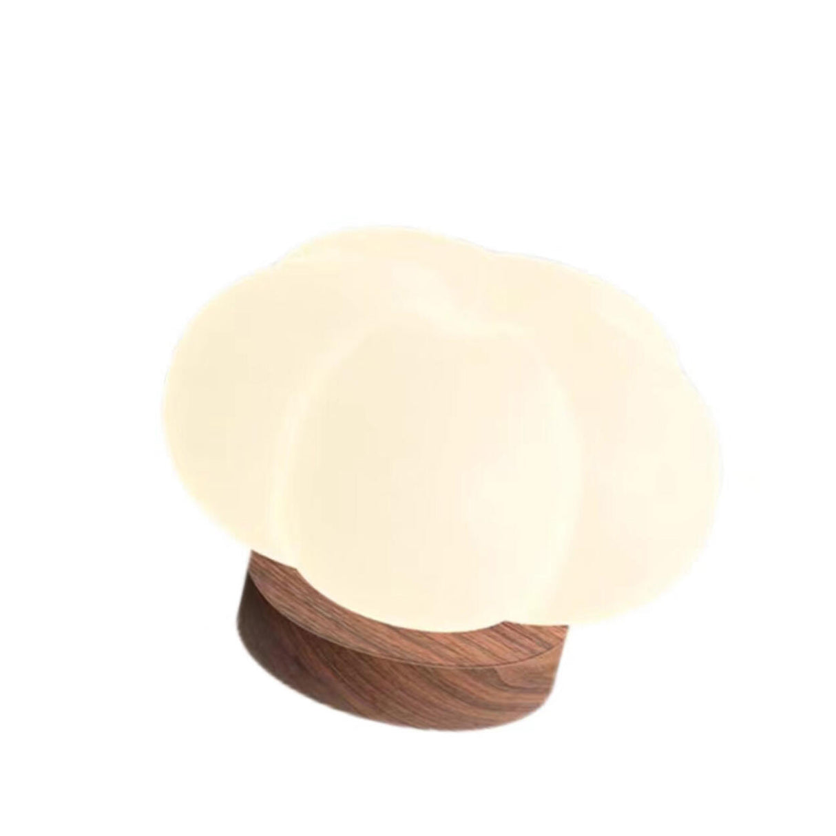 Hallway Beige Pumpkin Wood Semi-Flush Mount Light Image - 8