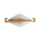 Hallway Black Gold Rhombus LED Flush Mount Ceiling Lamp Image - 7