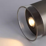 Hallway Black Nickel Cylinder Flush Mount Ceiling Light Image - 9