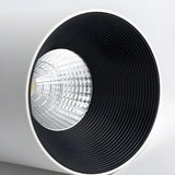 Hallway Black-White Cylinder LED Flush Mount Light Image - 14