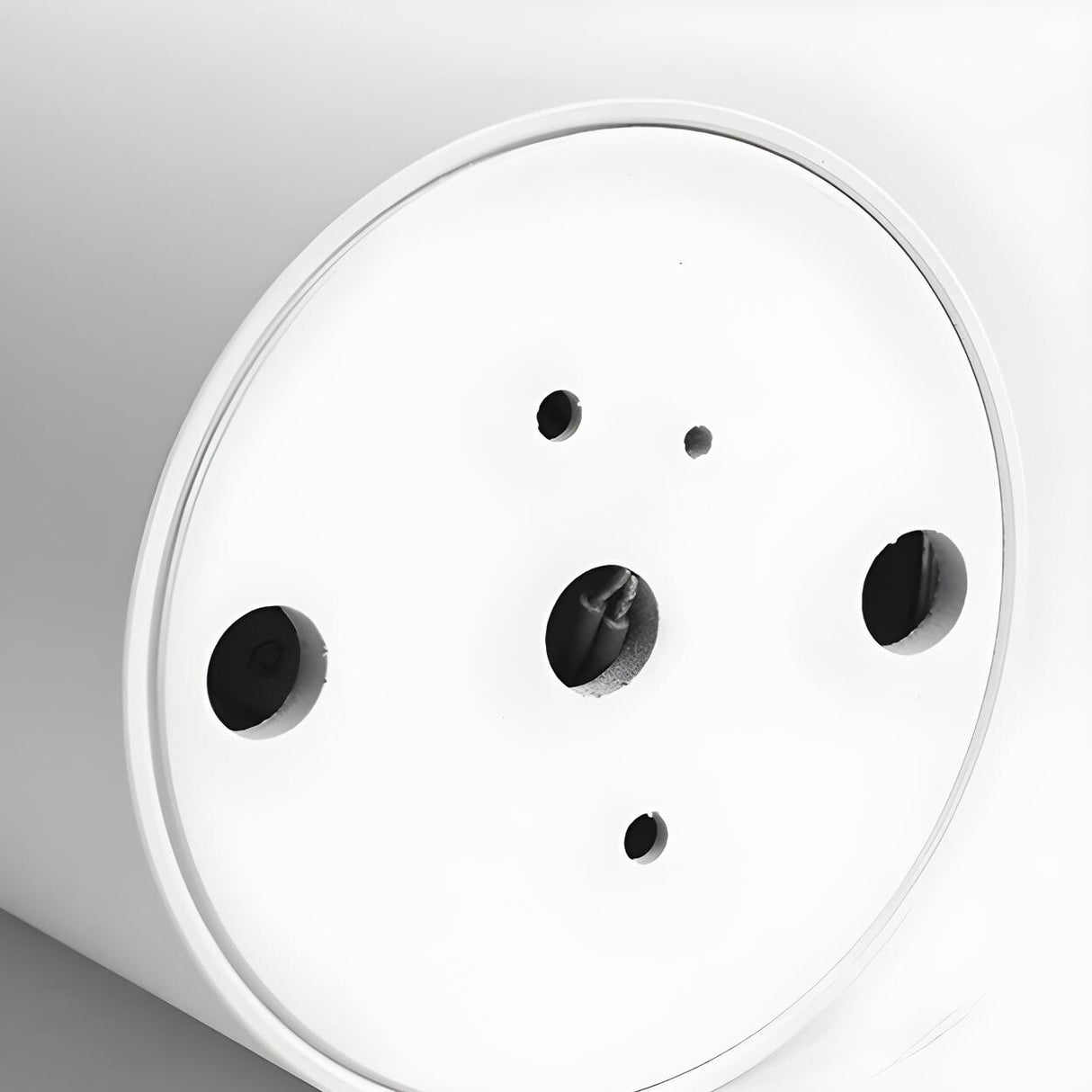 Hallway Black-White Cylinder LED Flush Mount Light Image - 16