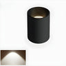 Hallway Black-White Cylinder LED Flush Mount Light Image - 6