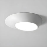 Hallway Black White Geometric Section Flush Mount Light Image - 11