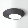 Hallway Black White Geometric Section Flush Mount Light Image - 2