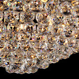 Hallway Chrome Crystal Bubble Flush Mount Ceiling Light Image - 14