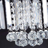 Hallway Geometric Crystal Semi-Flush Mount Ceiling Lamp Image - 11