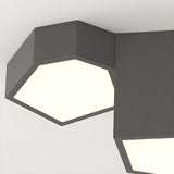 Hallway Geometric Cube LED Flush Mount Ceiling Light Image - 11