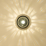 Hallway Glass Globe Gold Semi-Flush Mount Ceiling Light Image - 19