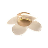 Hallway Gold Floral Semi-Flush Mount Ceiling Light Image - 6