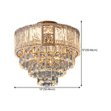 Hallway Luxury Mini Tower Crystal Flush Mount Light Image - 13