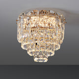 Hallway Luxury Mini Tower Crystal Flush Mount Light Image - 3