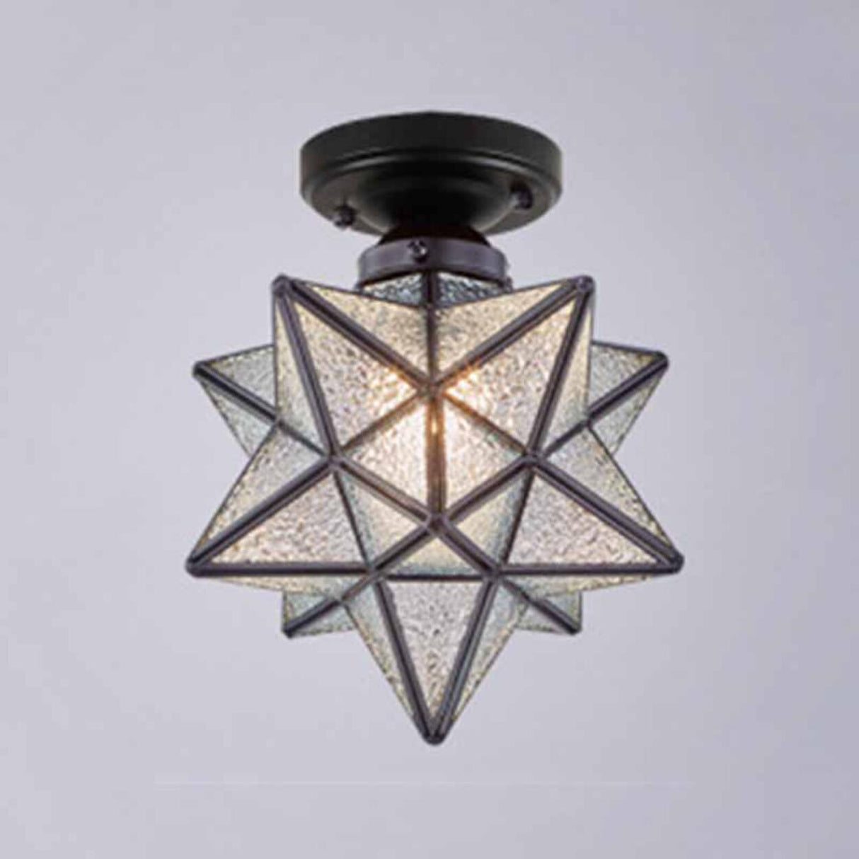 Hallway Metal Gold Cone Semi-Flush Mount Ceiling Light Image - 9