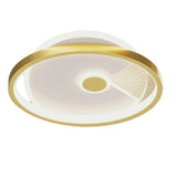 Hallway Mini Dimmable Gold Circle LED Flush Mount Light Image - 9