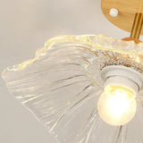 Hallway Mini Flower Glass Semi-Flush Mount Ceiling Lamp Image - 8