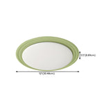 Hallway Mini Pumpkin Green Flush Mount Ceiling Light Image - 13