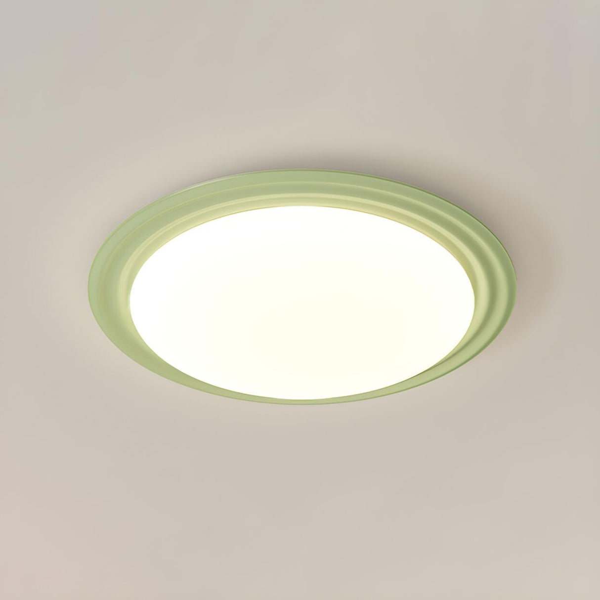 Hallway Mini Pumpkin Green Flush Mount Ceiling Light Image - 3