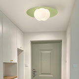 Hallway Mini Pumpkin Green Flush Mount Ceiling Light Image - 4