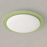 Hallway Mini Pumpkin Green Flush Mount Ceiling Light Image - 9