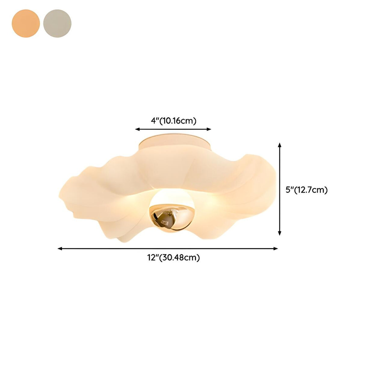 Hallway Mini Romantic Floral LED Semi-Flush Mount Light 