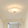 Hallway Mini Romantic Floral LED Semi-Flush Mount Light Image - 5