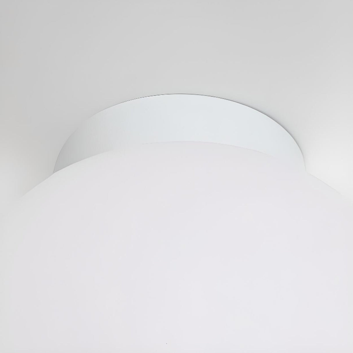 Hallway Minimalist Globe LED Semi-Flush Mount Light Image - 7