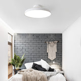 Hallway Minimalist Round LED Semi-Flush Mount Light Image - 8