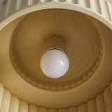 Hallway Modern Beige Cylinder Flush Mount Ceiling Light Image - 10