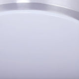 Hallway Silver Round LED Flush Mount Ceiling Light Image - 5