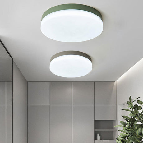 Hallway Simple Round LED Flush Mount Ceiling Light Image - 1