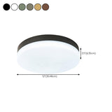 Hallway Simple Round LED Flush Mount Ceiling Light #size