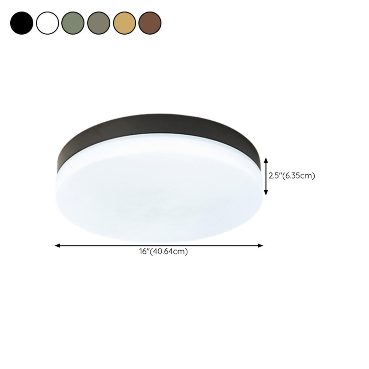 Hallway Simple Round LED Flush Mount Ceiling Light Image - 20