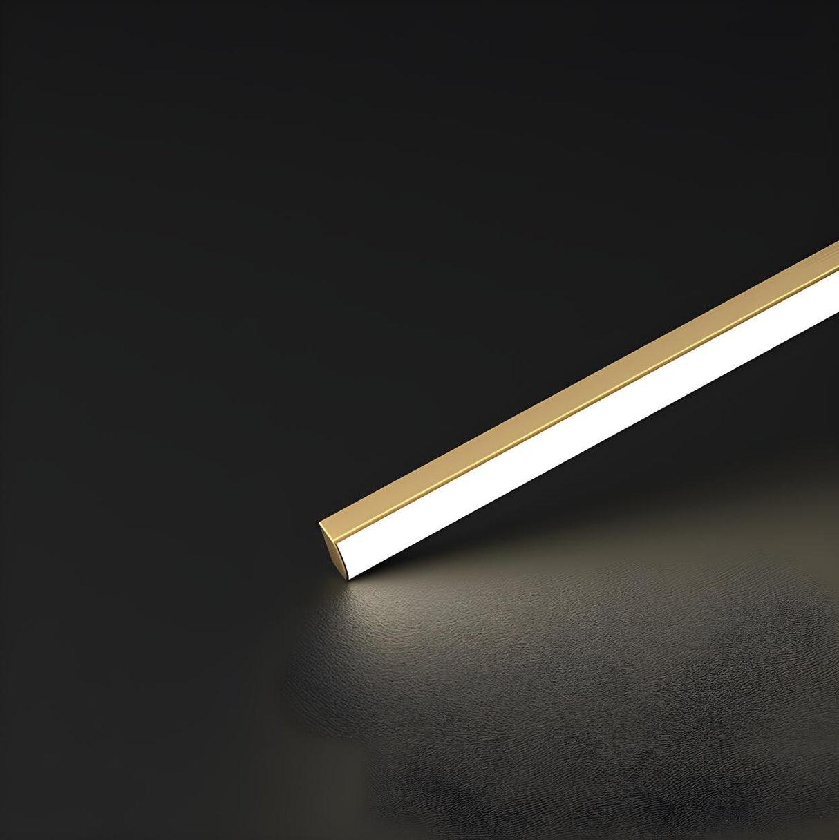 Hallway Stylish Gold Arc Linear LED Flush Mount Light Image - 10