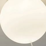 Hallway White Ball Hanging Bear Glass Flush Mount Light Image - 9