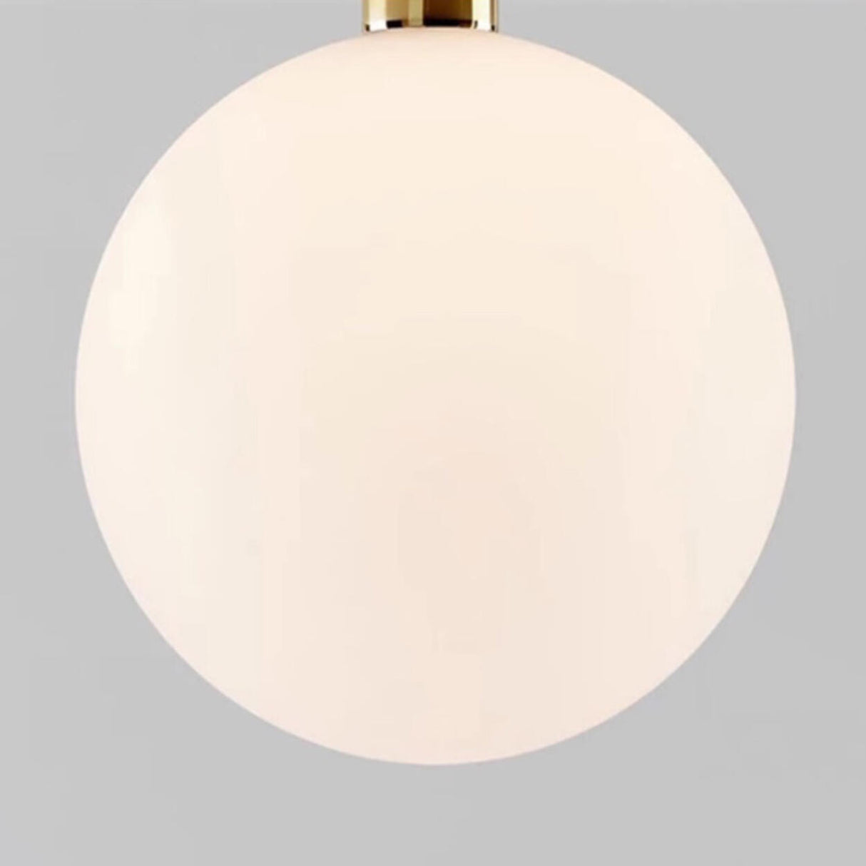 Hallway White Glass Globe Black Semi-Flush Mount Light Image - 13