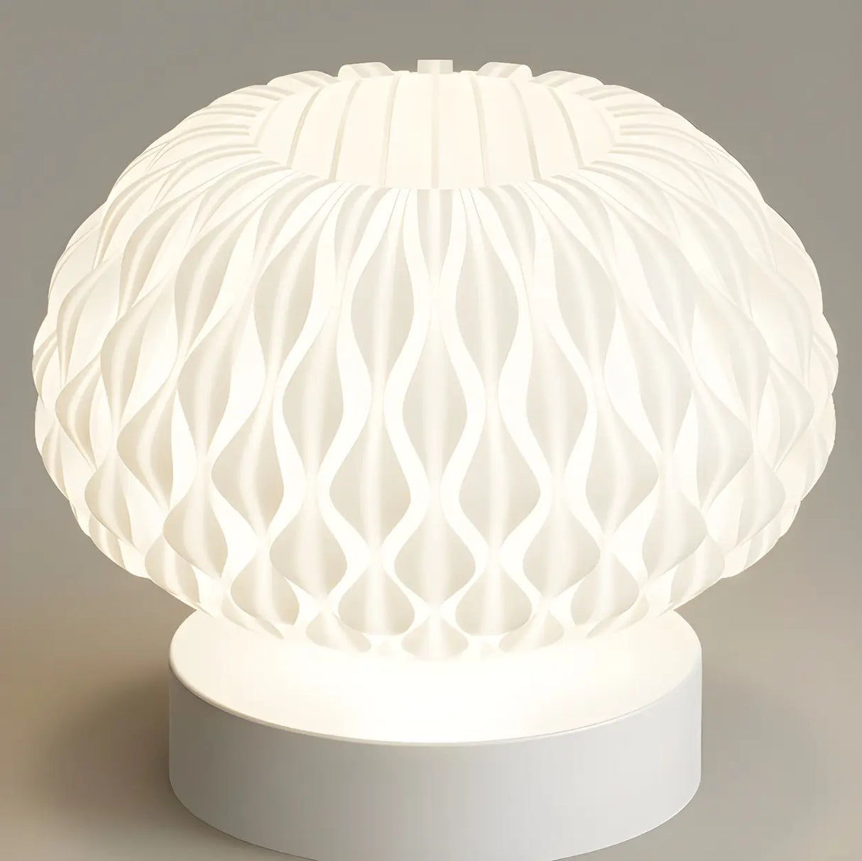 Hallway White Oval Textured Resin Semi-Flush Mount Lamp Image - 11