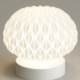 Hallway White Oval Textured Resin Semi-Flush Mount Lamp Image - 11