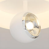 Hallway White Round Ball LED Flush Mount Ceiling Light Image - 16