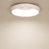 Hallway White Round Sensor LED Flush Mount Ceiling Lamp Image - 2