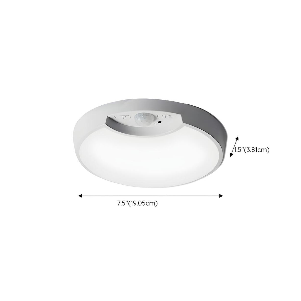 Hallway White Round Sensor LED Flush Mount Ceiling Lamp 