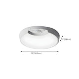 Hallway White Round Sensor LED Flush Mount Ceiling Lamp #size