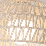 Hallway Woven Dome Semi-Flush Mount Ceiling Light Image - 8