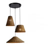 Handwoven Oriental Rattan Cone Pendant Lights Image - 11