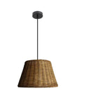 Handwoven Oriental Rattan Cone Pendant Lights Image - 6